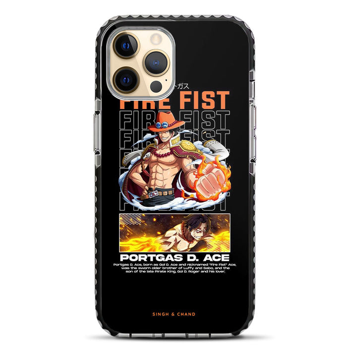 Ace Fire Fist One Piece Anime iPhone 12 Pro Stride Phone Case