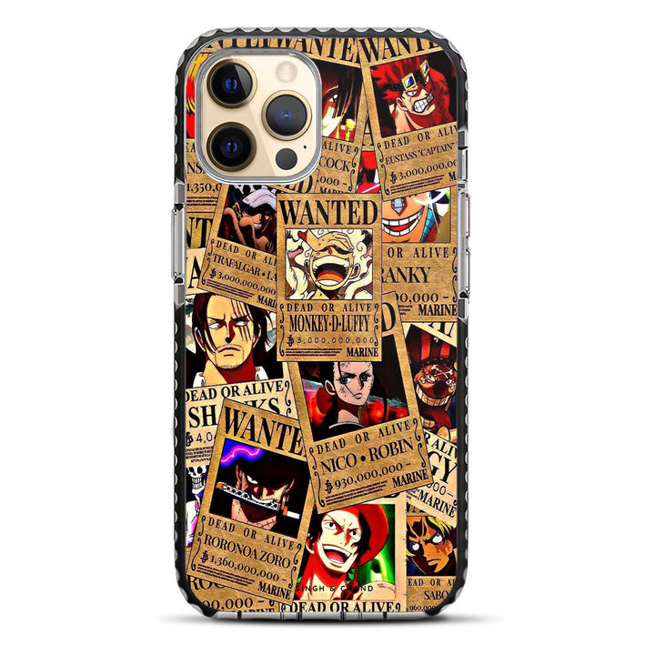 Wanted Posters One Piece Anime iPhone 12 Pro Stride Phone Case