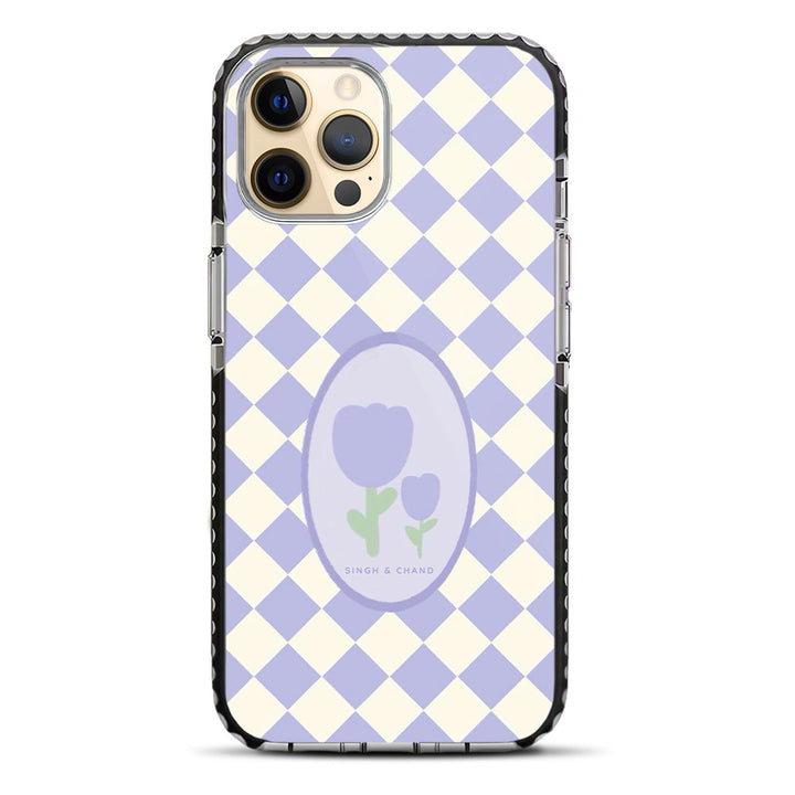 Checkered Bloom iPhone 12 Pro Stride Phone Case
