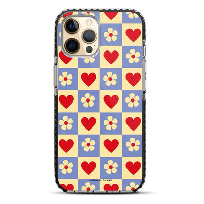 Flower and Heart iPhone 12 Pro Stride Phone Case