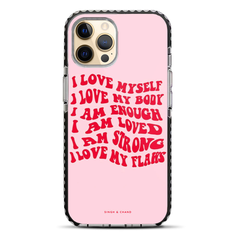 Body Positive Affirmations iPhone 12 Pro Stride Phone Case