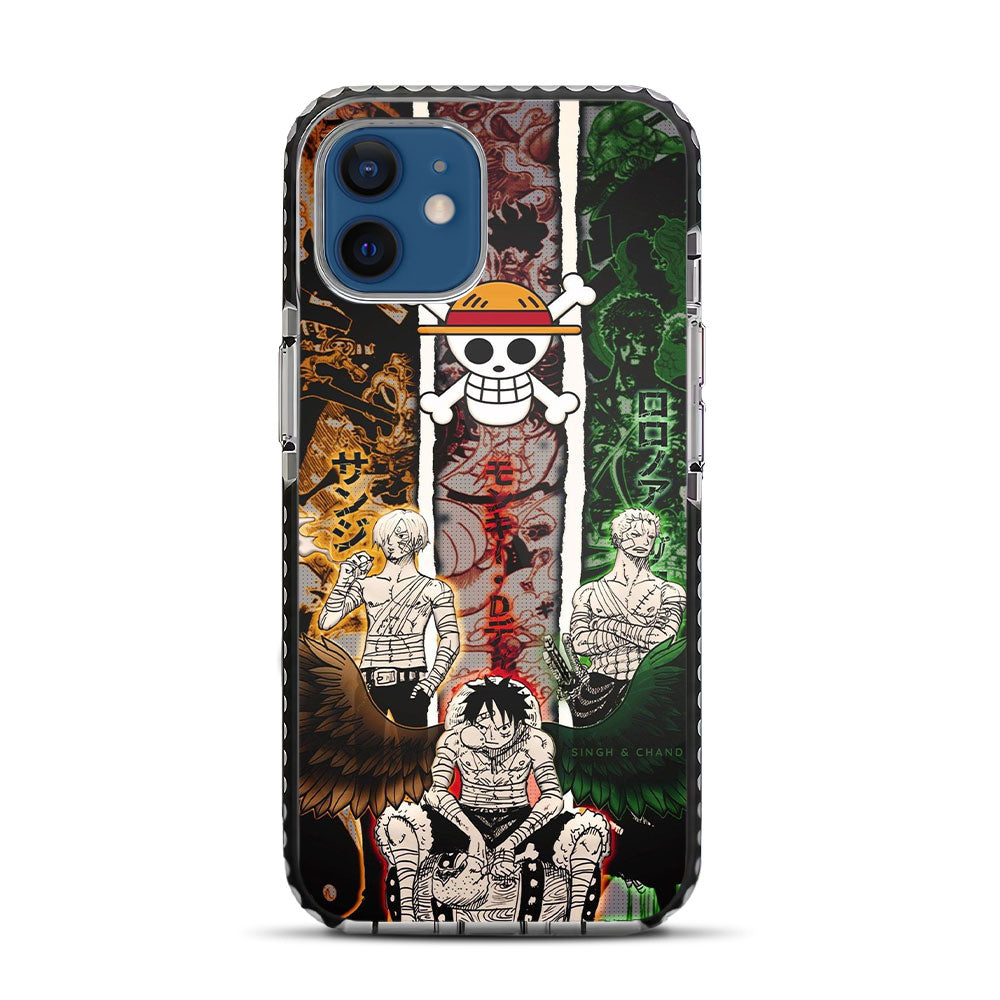 Luffy Sanji Zoro One Piece Anime iPhone 12 Stride Phone Case