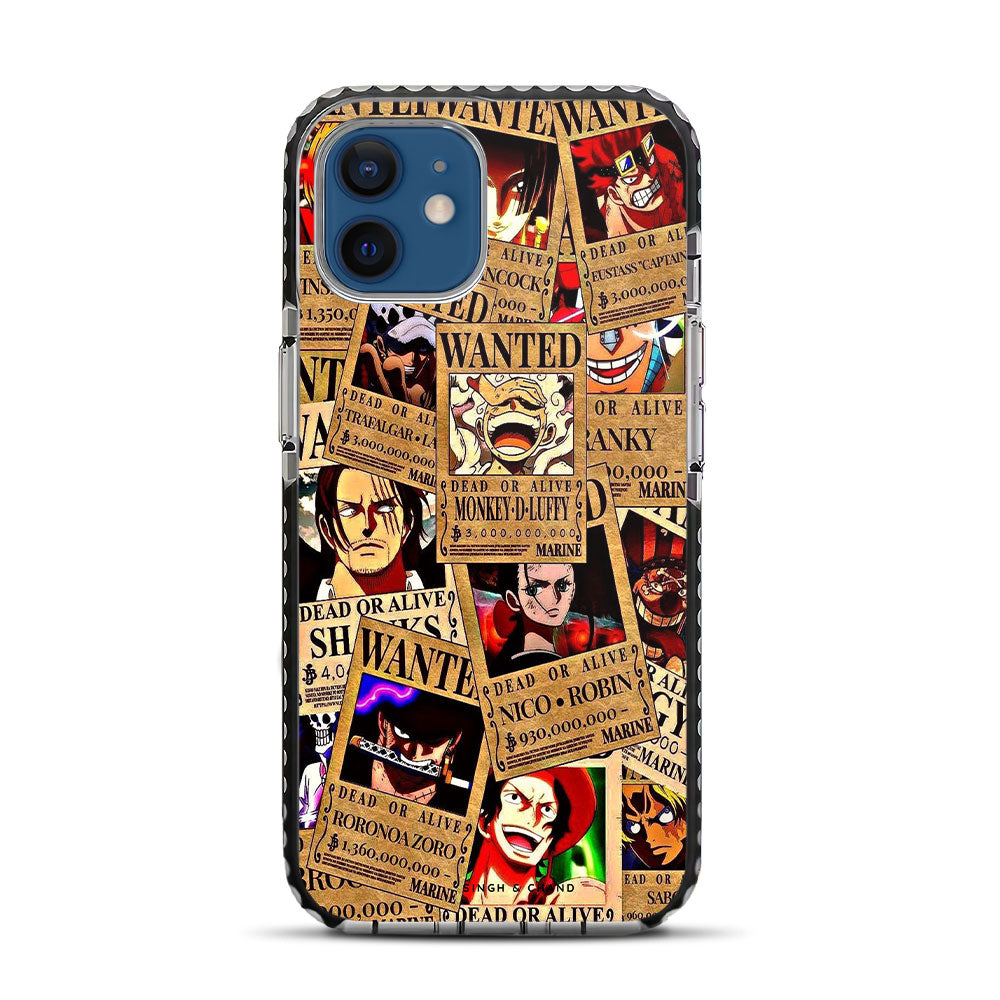 Wanted Posters One Piece Anime iPhone 12 Stride Phone Case