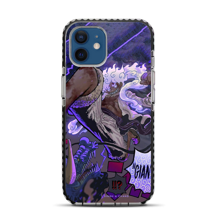 Gear 5 Luffy vs Kaido One Piece Anime iPhone 12 Stride Phone Case