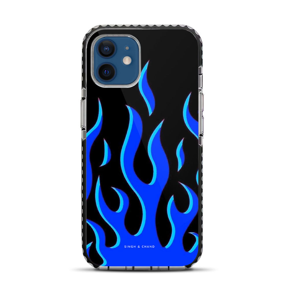 Blue Flame Pinterest iPhone 12 Stride Phone Case