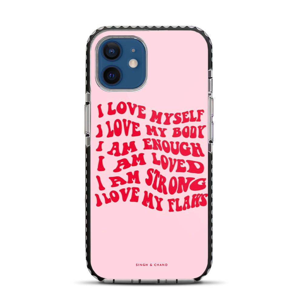 Body Positive Affirmations iPhone 12 Stride Phone Case