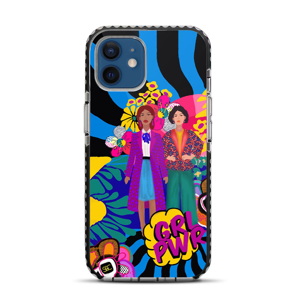 GRL PWR Empowerment Vibe Tribe iPhone 12 Stride Phone Case