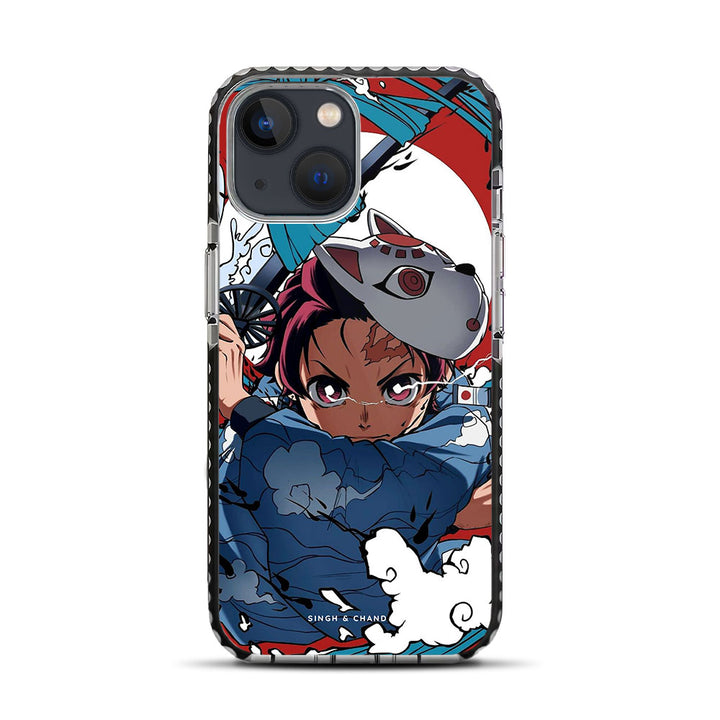 Tanjiro Water Breathing 1.0 Demon Slayer Anime iPhone 13 Mini Stride Phone Case