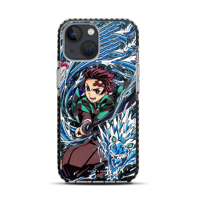 Tanjiro Water Breathing 2.0 Demon Slayer Anime iPhone 13 Mini Stride Phone Case