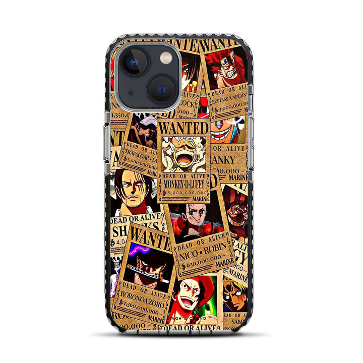 Wanted Posters One Piece Anime iPhone 13 Mini Stride Phone Case