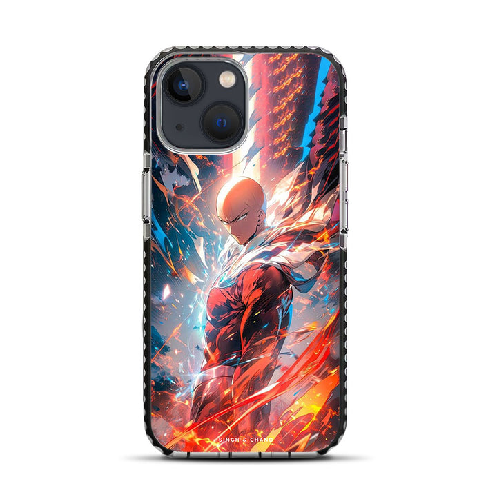 Saitama One Punch Man Anime iPhone 13 Mini Stride Phone Case