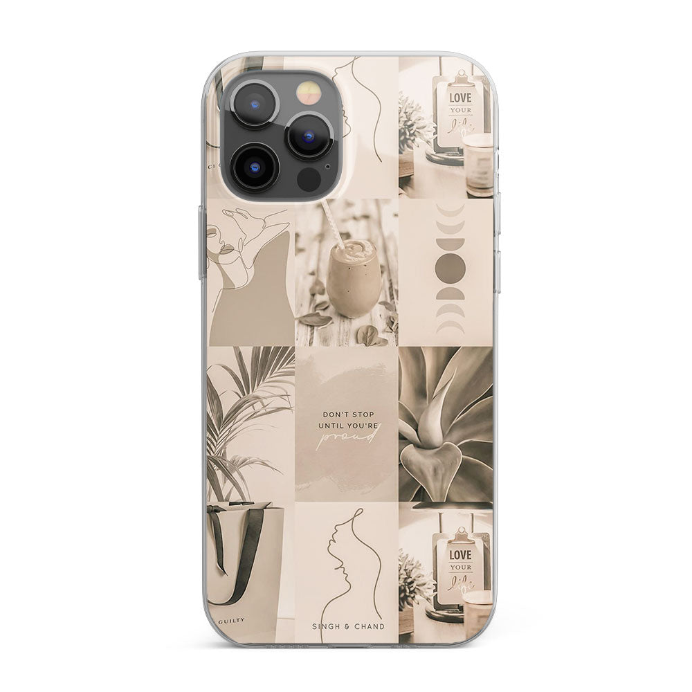 Urban White Silicon Phone Case