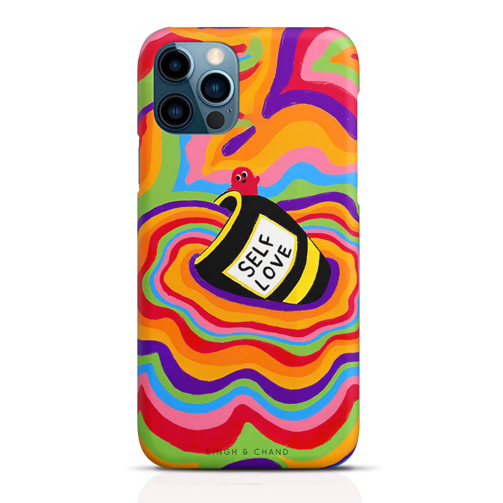 SELF LOVE rainbow Matt Phone Case