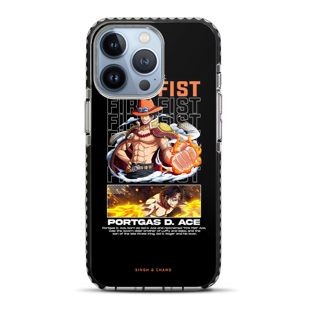 Ace Fire Fist One Piece Anime iPhone 13 Pro Max Stride Phone Case