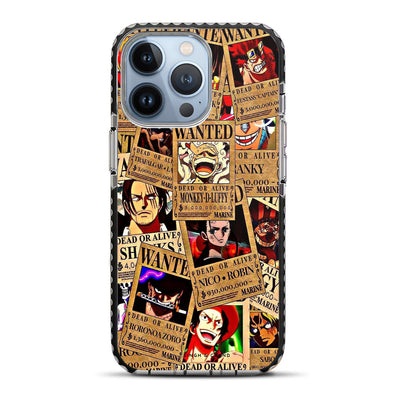 Wanted Posters One Piece Anime iPhone 13 Pro Max Stride Phone Case