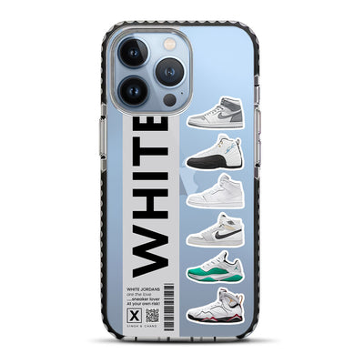 White Jordans iPhone 13 Pro Max Stride Phone Case