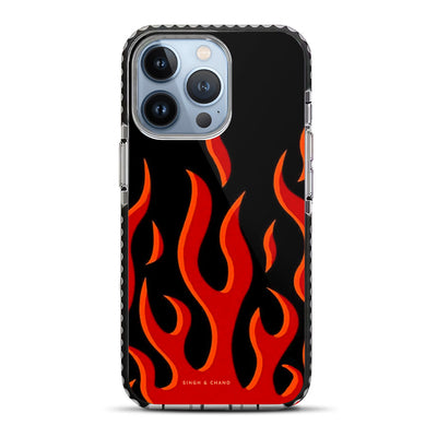 Red Flame Pinterest iPhone 13 Pro Max Stride Phone Case