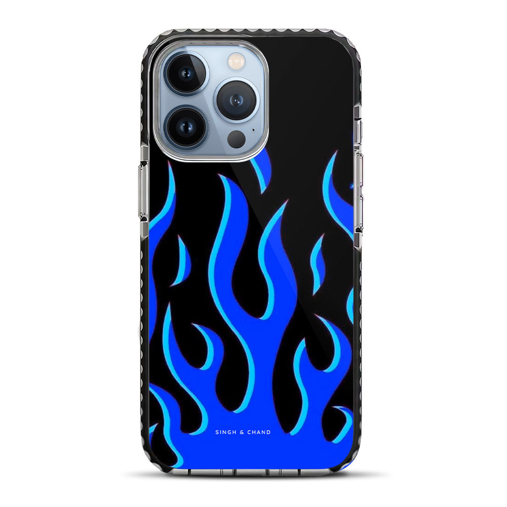 Blue Flame Pinterest iPhone 13 Pro Max Stride Phone Case