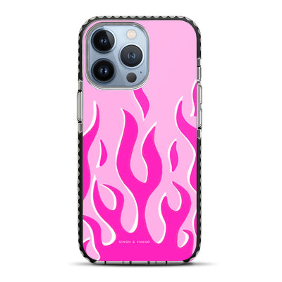 Barbie Theme Flame iPhone 13 Pro Max Stride Phone Case