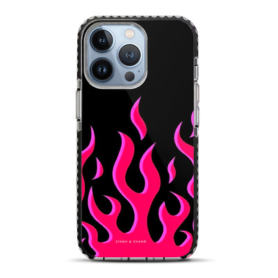 Pink Flame Pinterest Inspired iPhone 13 Pro Max Stride Phone Case