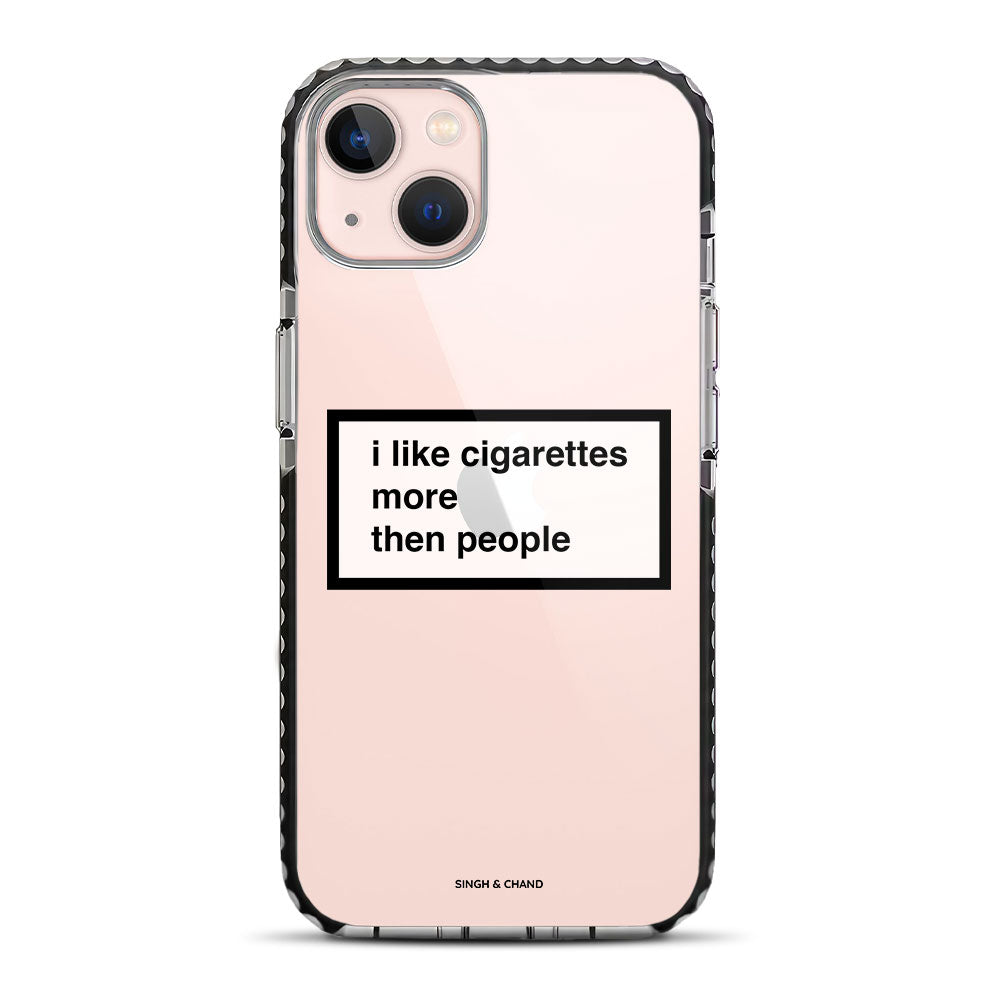 Cigarettes over people iPhone 13 Stride Phone Case