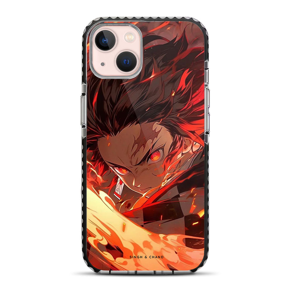 Tanjiro Fire Sword 2.0 Demon Slayer Anime iPhone 13 Stride Phone Case