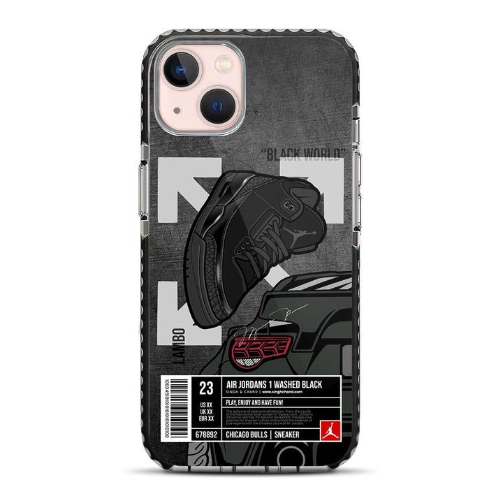 Black World iPhone 13 Stride Phone Case