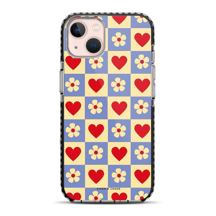 Flower and Heart iPhone 13 Stride Phone Case