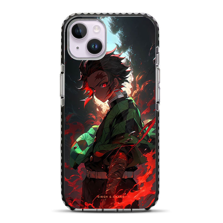 Tanjiro Demon Slayer Anime iPhone 14 Plus Stride Phone Case