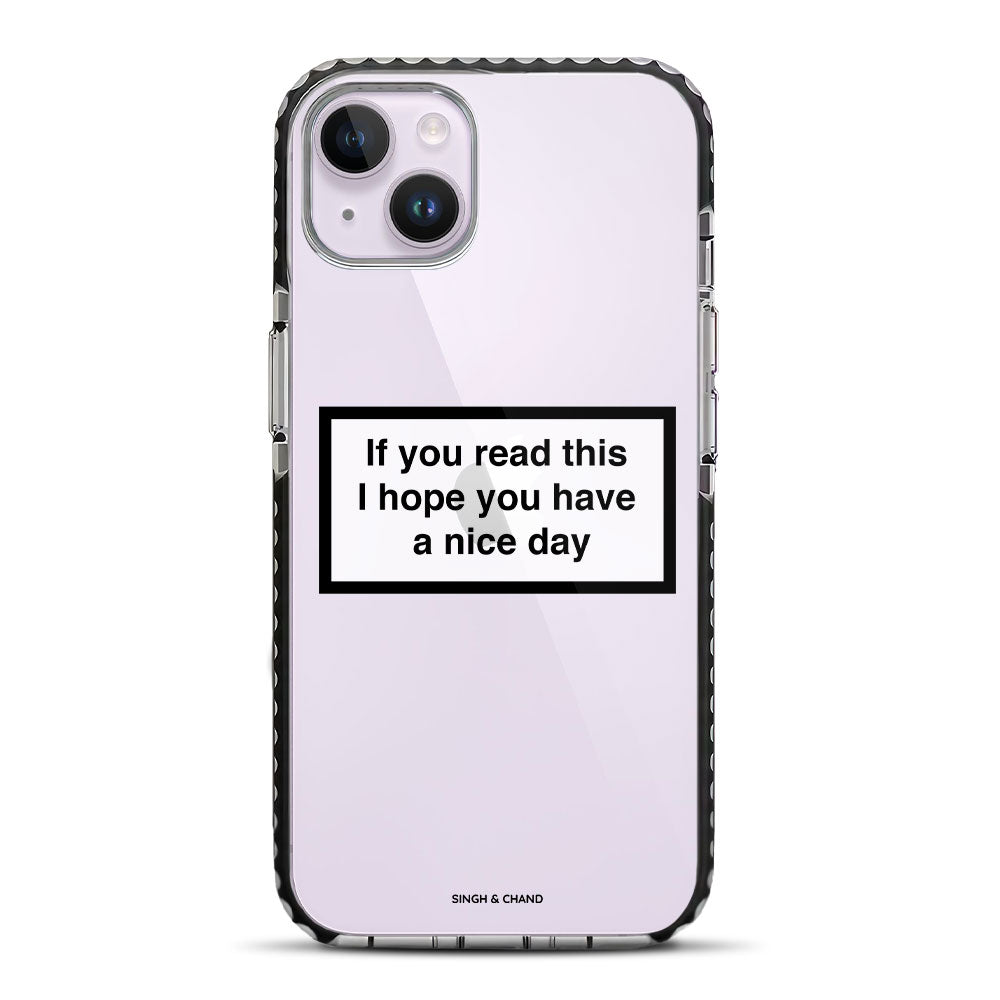 Have a nice day iPhone 14 Plus Stride Phone Case