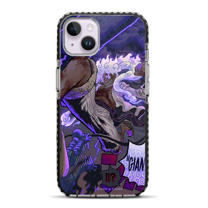 Gear 5 Luffy vs Kaido One Piece Anime iPhone 14 Plus Stride Phone Case