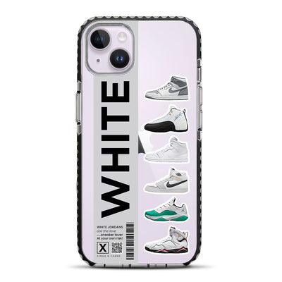 White Jordans iPhone 14 Plus Stride Phone Case