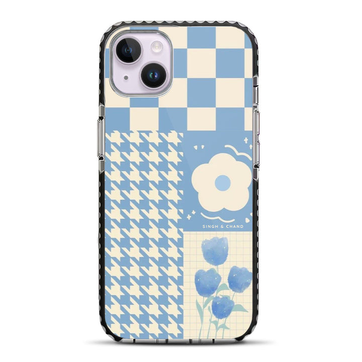 Blue Floral Dream 1.0 iPhone 14 Plus Stride Phone Case