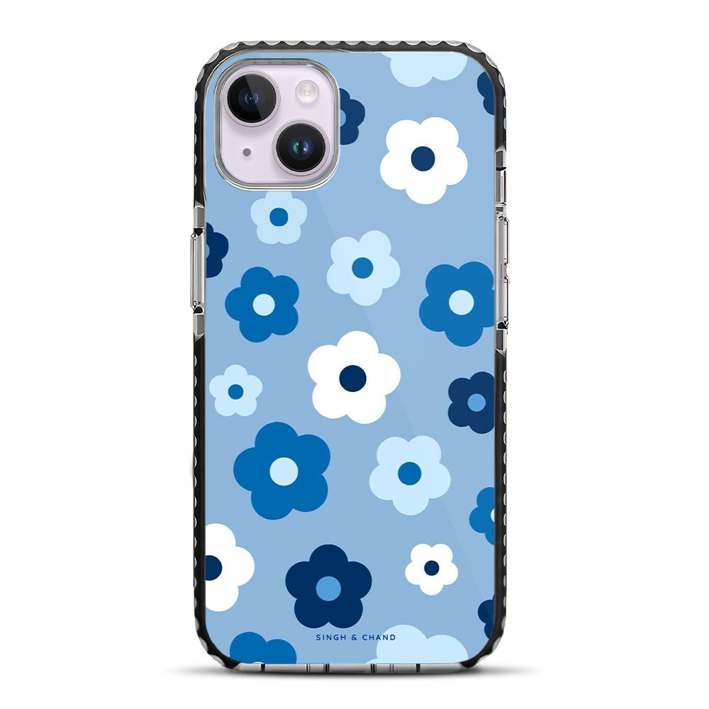 Blue Floral Dream 2.0 iPhone 14 Plus Stride Phone Case