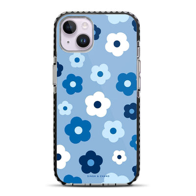 Blue Floral Dream 2.0 iPhone 14 Plus Stride Phone Case