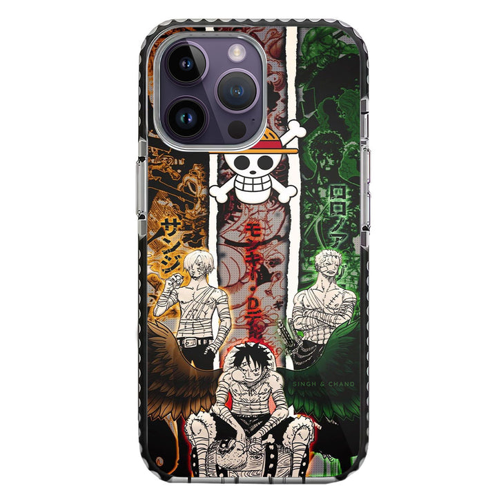 Luffy Sanji Zoro One Piece Anime iPhone 14 Pro Max Stride Phone Case