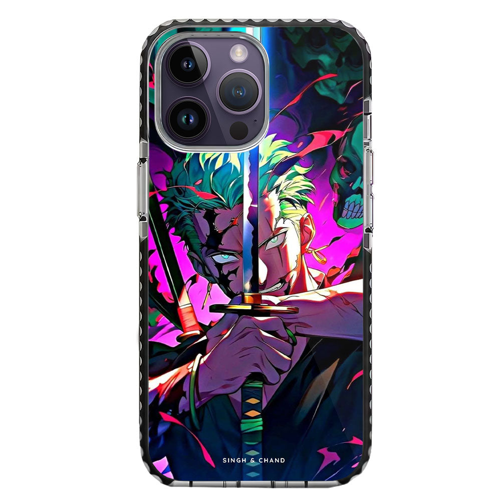 Roronoa Zoro 4.0 One Piece Anime iPhone 14 Pro Max Stride Phone Case