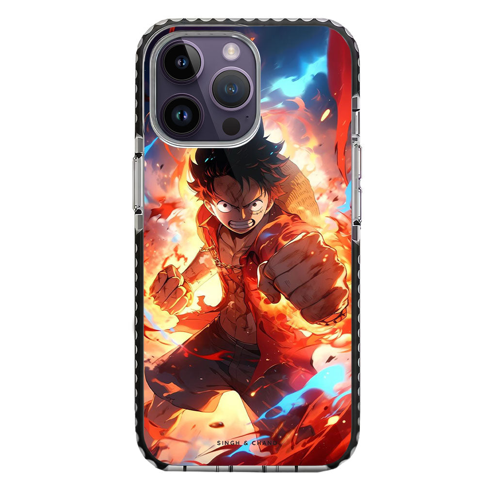 Luffy One Piece Anime iPhone 14 Pro Max Stride Phone Case