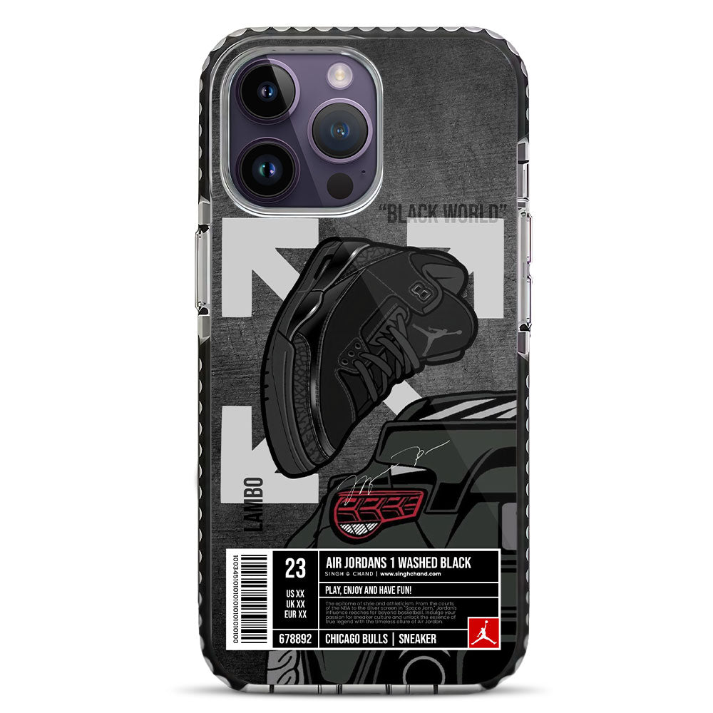 Black World iPhone 14 Pro Max Stride Phone Case