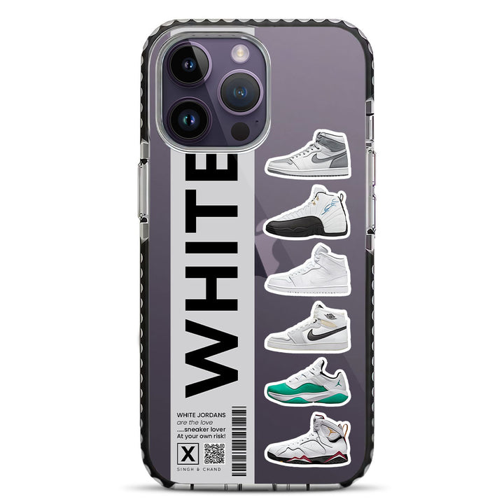 White Jordans iPhone 14 Pro Max Stride Phone Case
