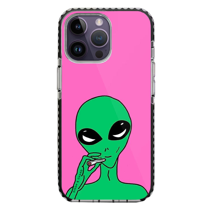 Funky Alien iPhone 14 Pro Max Stride Phone Case