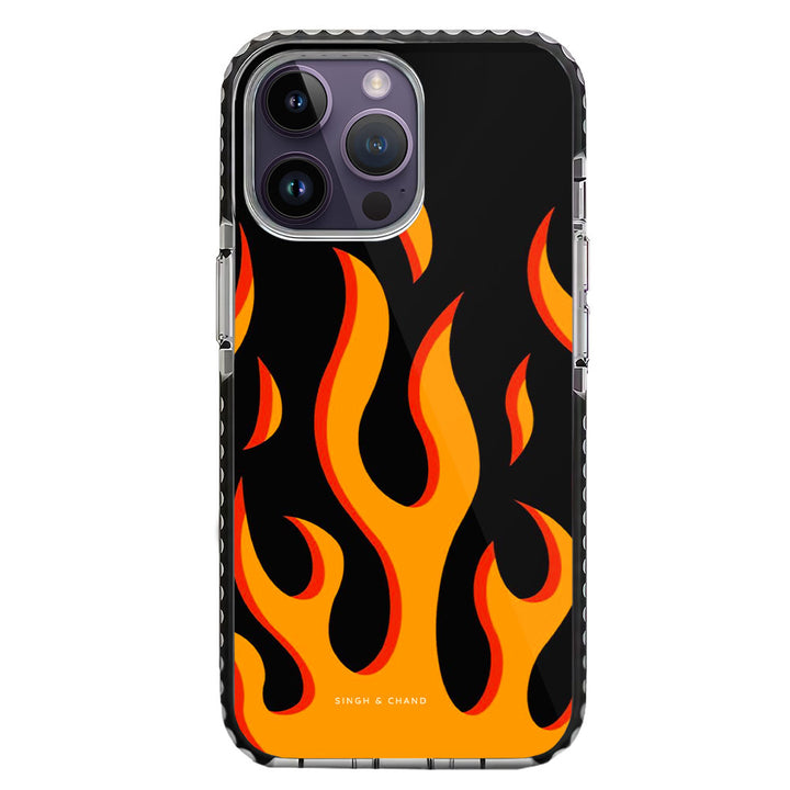 Yellow Flame Pinterest iPhone 14 Pro Max Stride Phone Case
