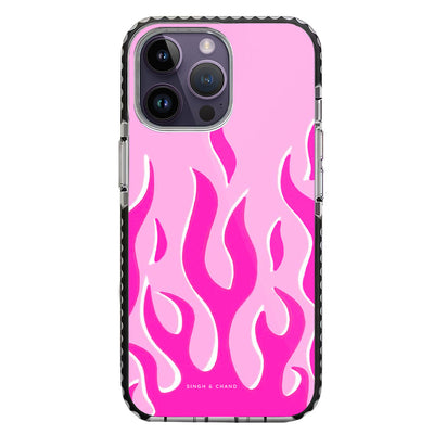 Barbie Theme Flame iPhone 14 Pro Max Stride Phone Case