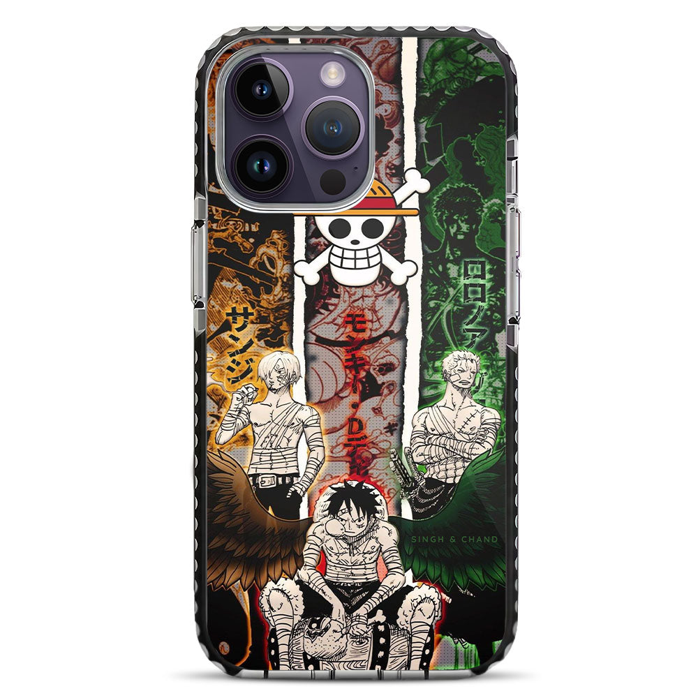 Luffy Sanji Zoro One Piece Anime iPhone 14 Pro Stride Phone Case