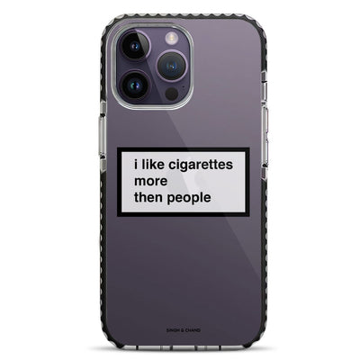 Cigarettes over people iPhone 14 Pro Stride Phone Case