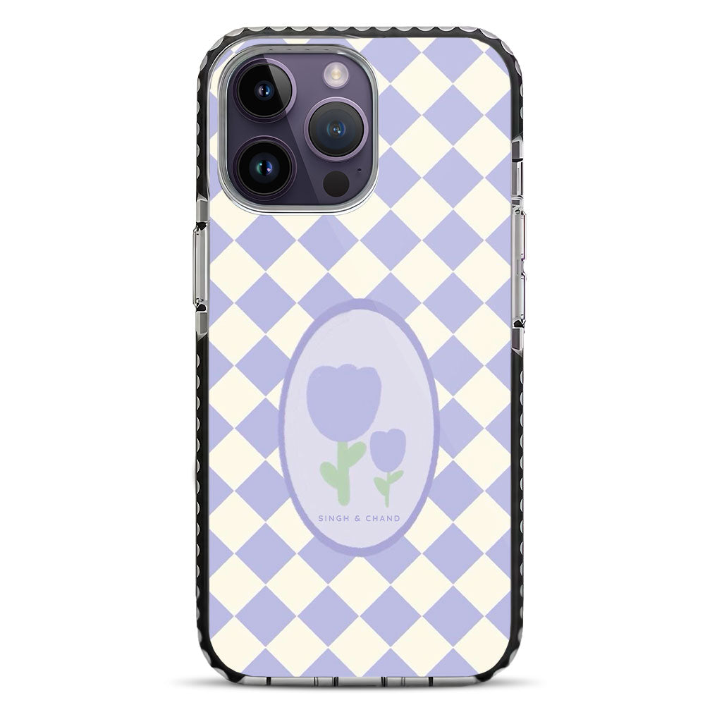 Checkered Bloom iPhone 14 Pro Stride Phone Case