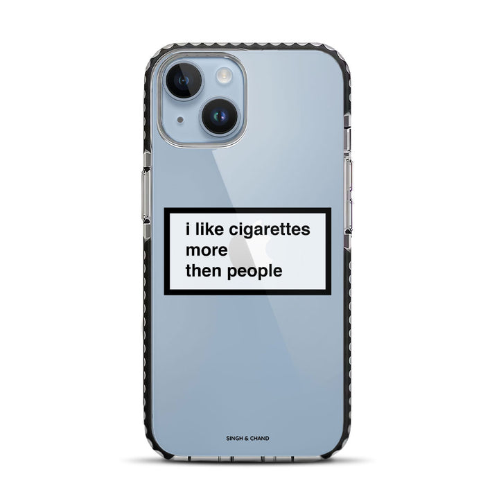 Cigarettes over people iPhone 14 Stride Phone Case