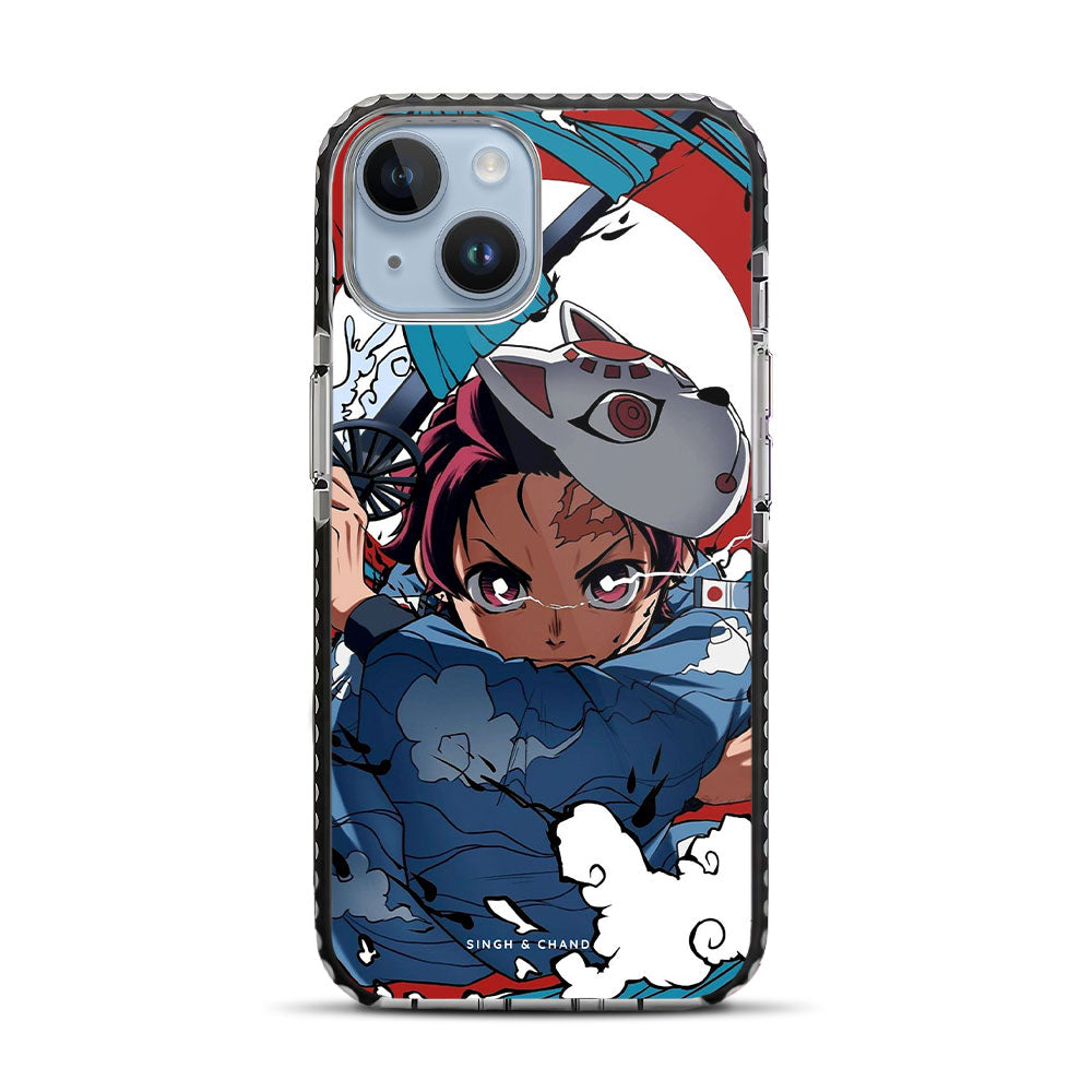 Tanjiro Water Breathing 1.0 Demon Slayer Anime iPhone 14 Stride Phone Case