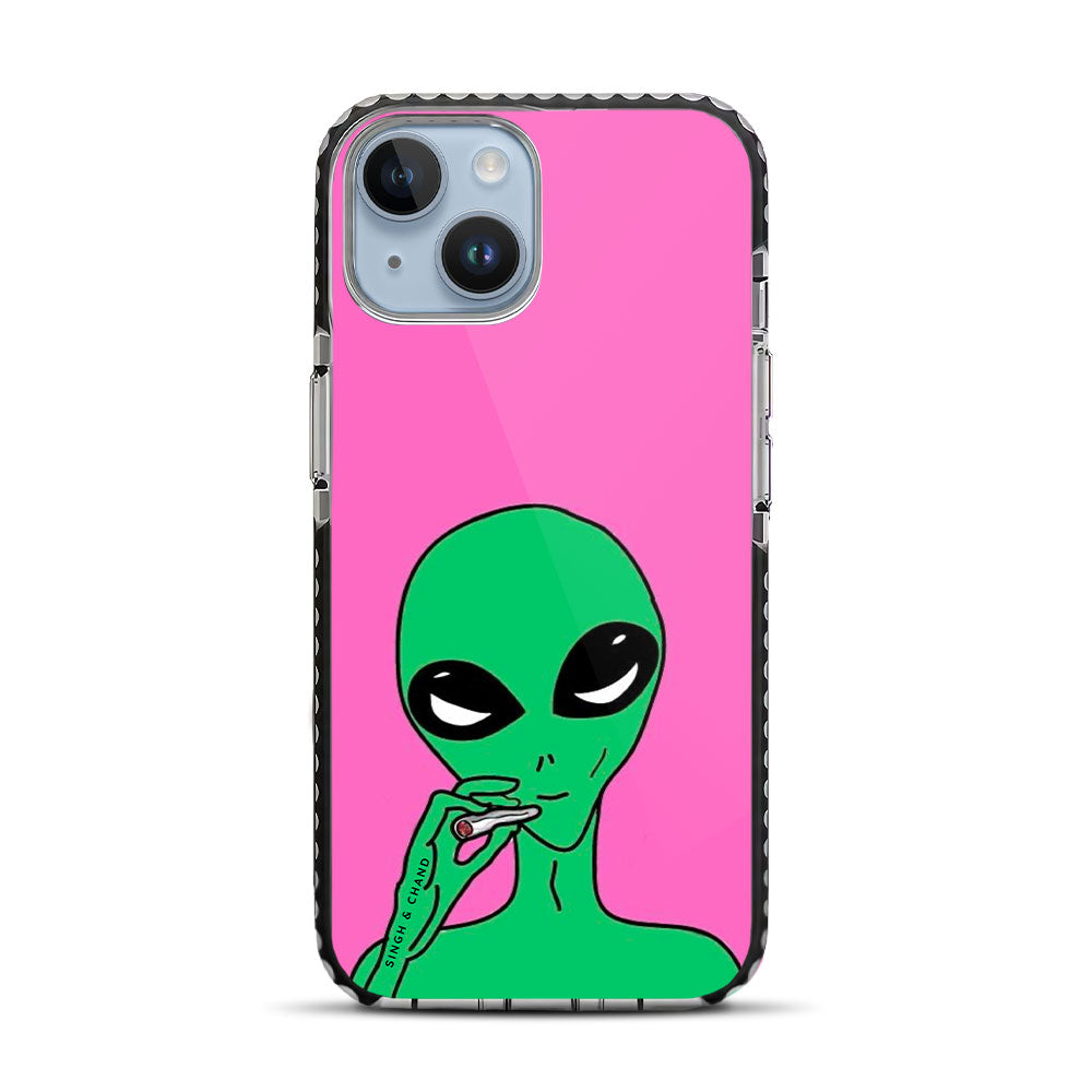 Funky Alien iPhone 14 Stride Phone Case