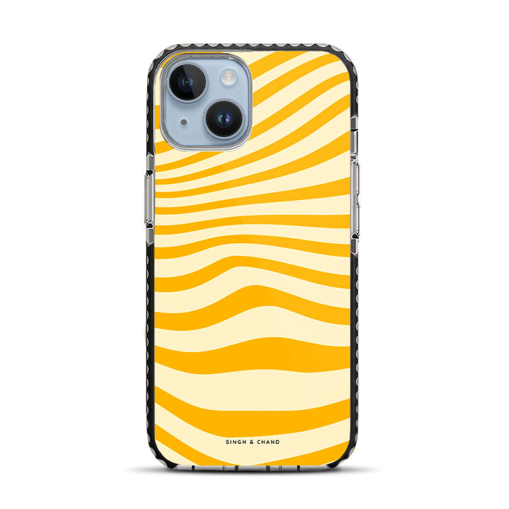Monochrome Marble iPhone 14 Stride Phone Case